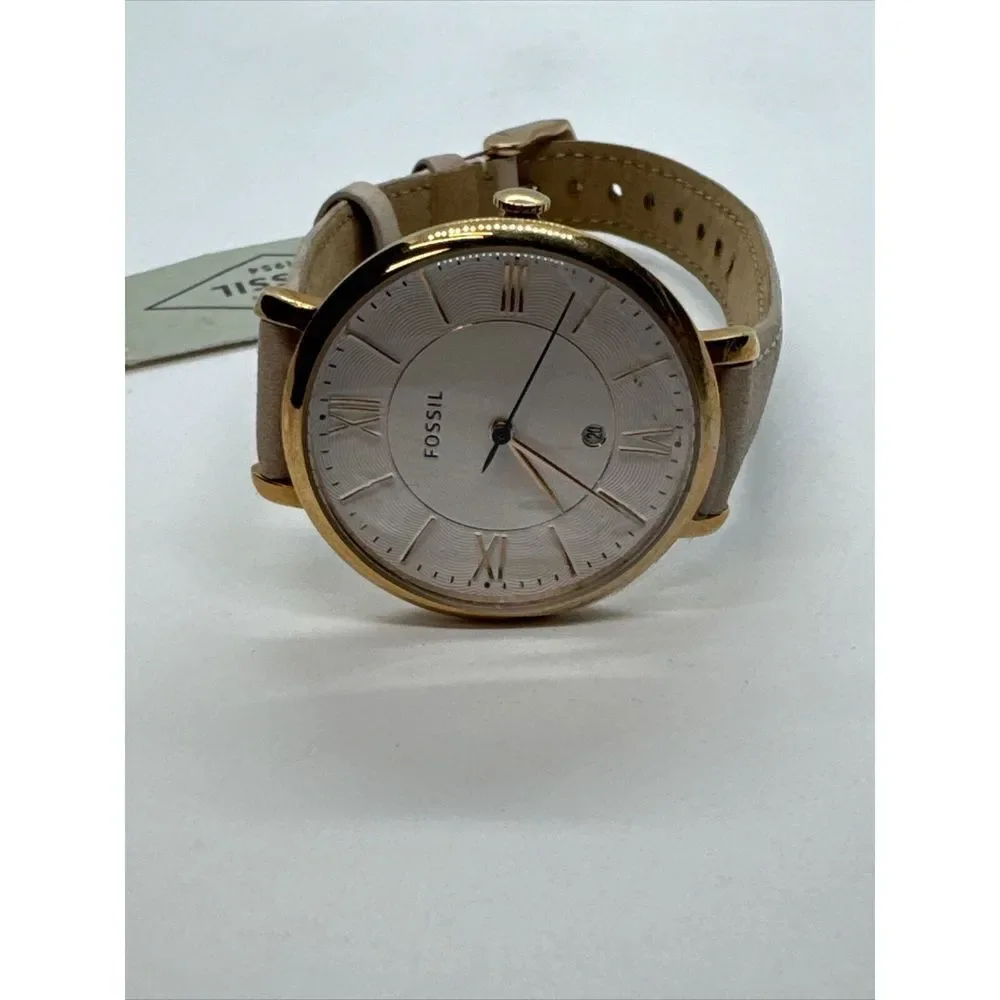 Fossil Jacqueline ES3988 Women's Blush Leather Analog Dial Quartz Watch JNA352